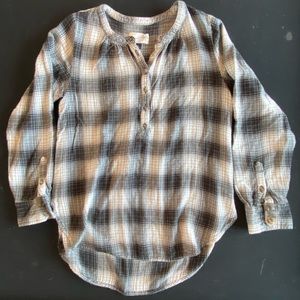 Universal Threads (Target) plaid flannel henley shirt.